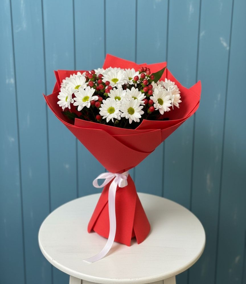 Букет цветов из: Хризантемы в Немчиново