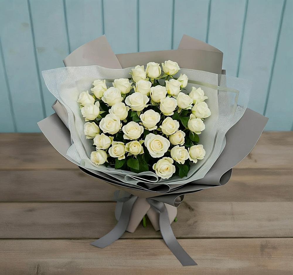Букет Белоснежная нежность в Немчиново