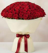 Букет 101 Красная роза Милано в Немчиново