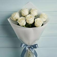 Букет 7 Белых роз Эдлесс Лав #REPLACE_PRED# Немчиново