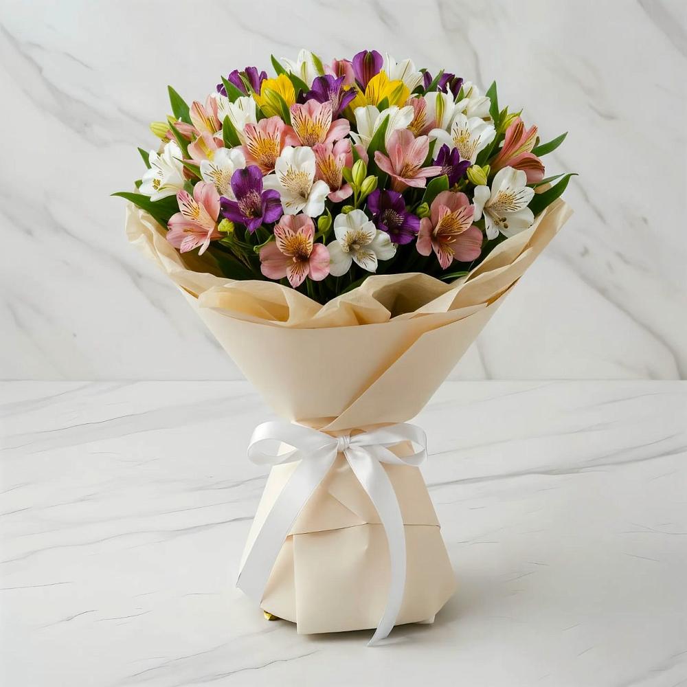 Букет цветов из: Альстромерии в Немчиново