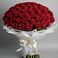 Букет 101 Красная роза Блэк Мэджик в Немчиново