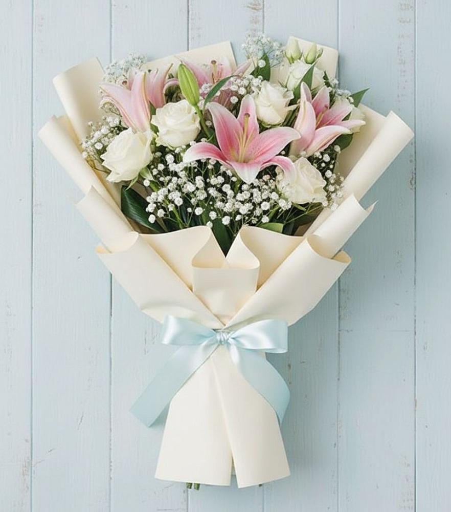 Букет цветов из: Лилии в Немчиново