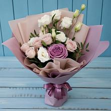 Букет цветов из:  Розы и Лизиантусы #REPLACE_PRED# Немчиново
