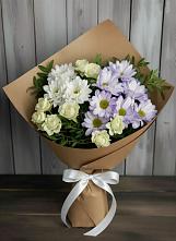 Букет цветов из:  Хризантемы и Розы в Немчиново