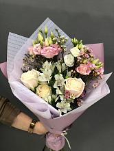Букет цветов из:  Альстромерии, Розы и Лизиантусы #REPLACE_PRED# Немчиново