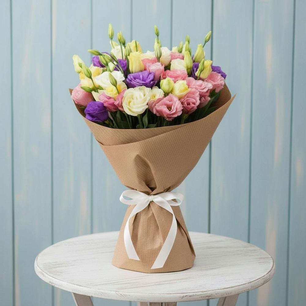 Букет цветов из: Лизиантусы в Немчиново