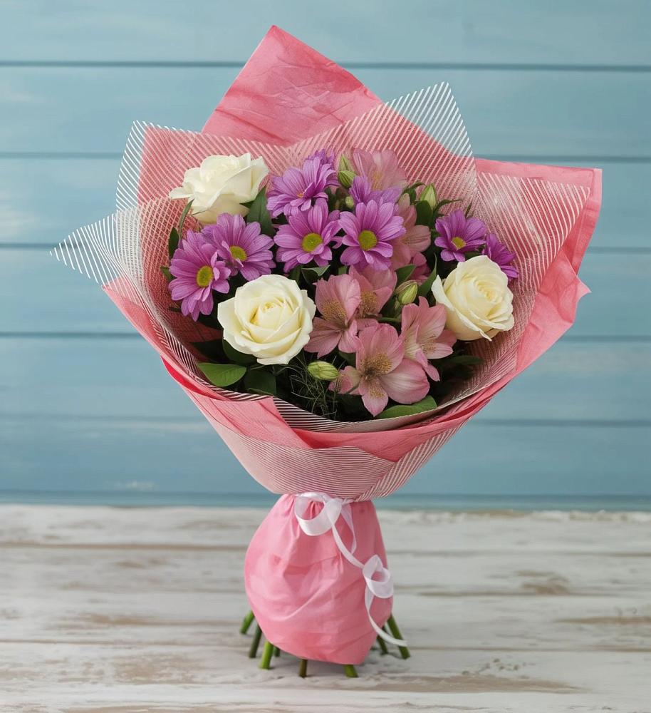 Букет цветов из: Герберы в Немчиново