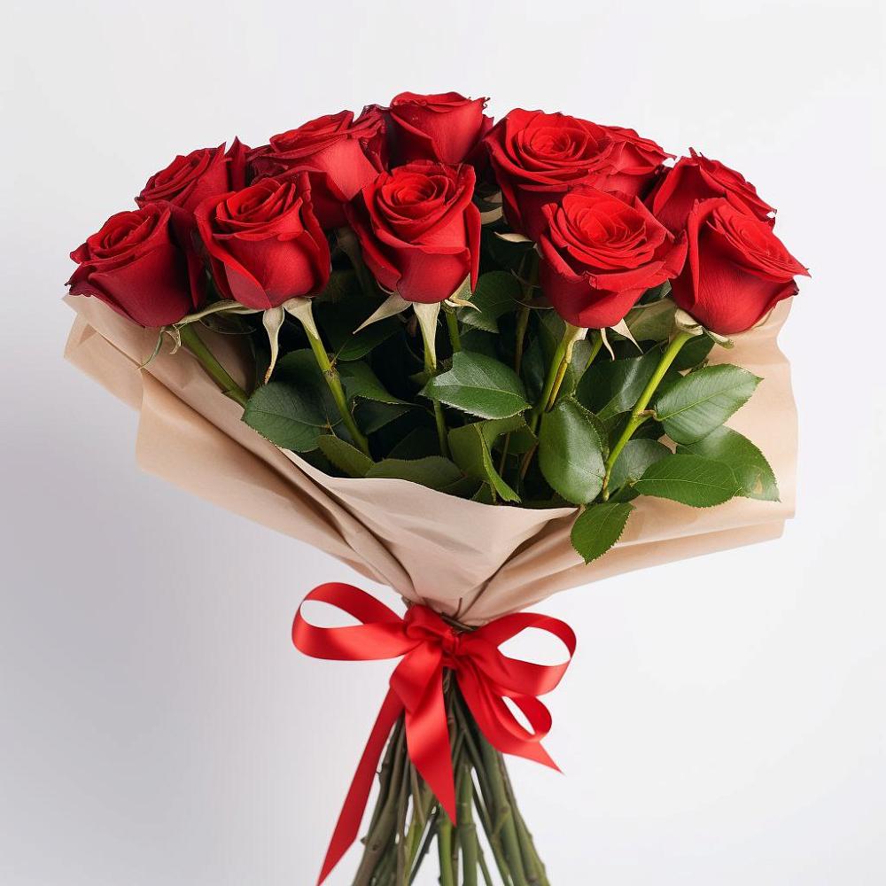 Букет 11 Красных роз Эдлесс Лав в Немчиново