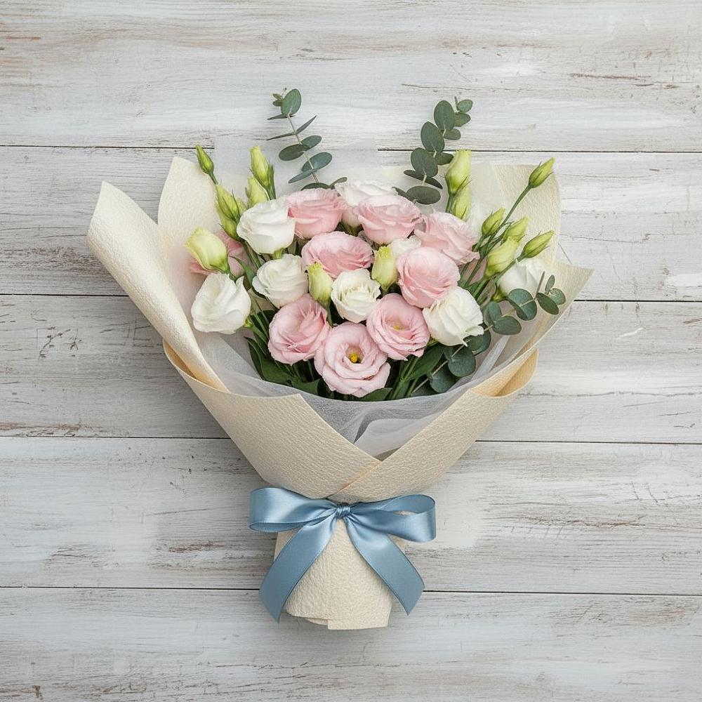 Букет цветов из: Лизиантусы в Немчиново